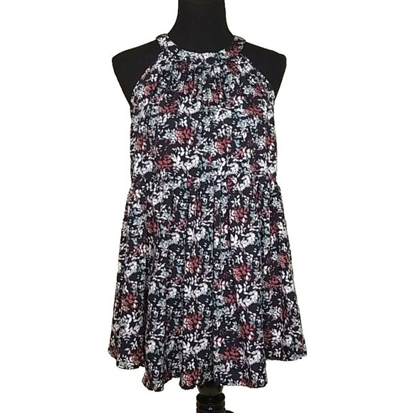 Anthropologie Easel Boho Floral Halter Sleeveless Blouse Top  Large          T33 - Picture 1 of 8